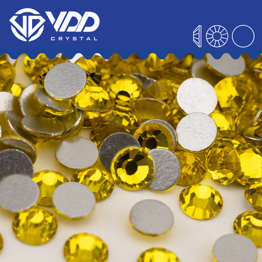 VDD 005 Citrine Non-hotfix Rhinestones High Quality Glass Crystal Flatback Strass Stones YZ-005