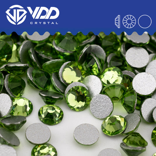 VDD 019 Peridot Non-hotfix Rhinestones High Quality Glass Crystal Flatback Strass Stones YZ-019