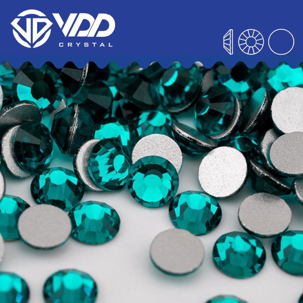 VDD 026 Blue Zircon Non-hotfix Rhinestones High Quality Glass Crystal Flatback Strass Stones YZ-026