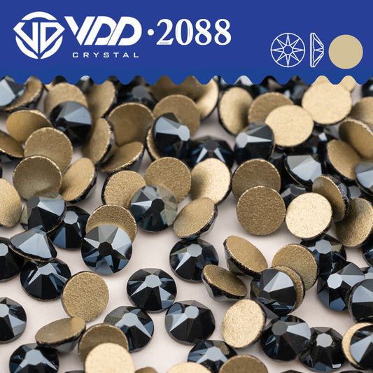 VDD 171 Metallic Dark 2088 Non-hotfix Rhinestones High Quality AAAAA 8 Big 8 Small Glass Crystal Flatback Strass Stones BD888-171