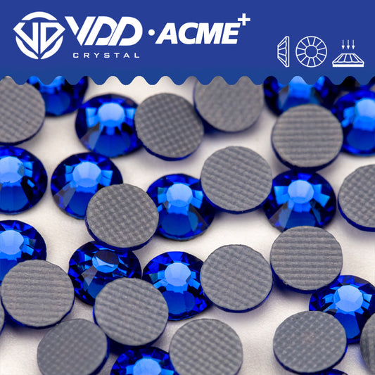 VDD 030 Sapphire  ACME+ Hot-Fix Rhinestones High Quality AAAAA Glass Crystal Flatback Strass Stones ACME-030