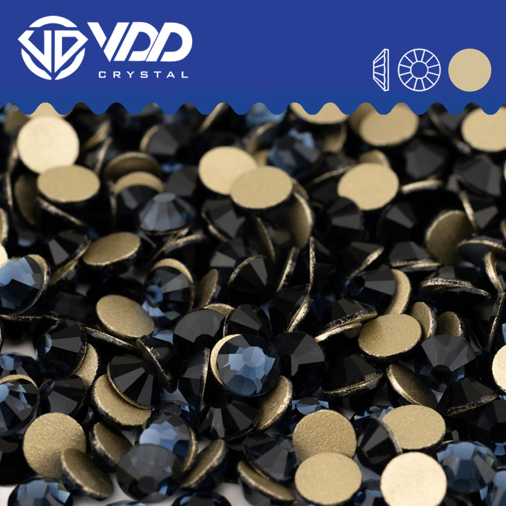 VDD  031 Montana Gold-Back Rhinestones High Quality Glass Crystal Flatback Strass Stones JD999-031