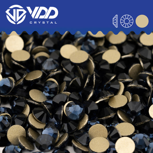 VDD  031 Montana Gold-Back Rhinestones High Quality Glass Crystal Flatback Strass Stones JD999-031