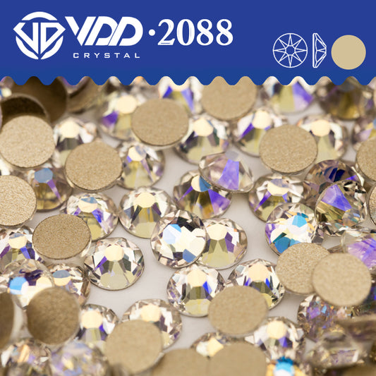 VDD 061	Moon Shadow 2088 Non-hotfix Rhinestones High Quality AAAAA 8 Big 8 Small Glass Crystal Flatback Strass Stones BD888-061