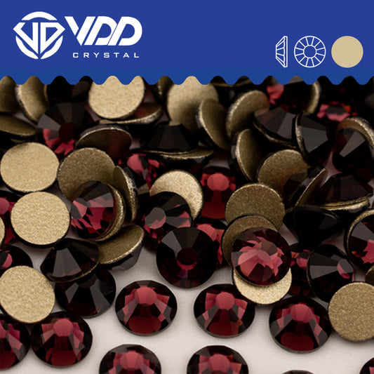 VDD  033 Amethyst Gold-Back Rhinestones High Quality Glass Crystal Flatback Strass Stones JD999-033