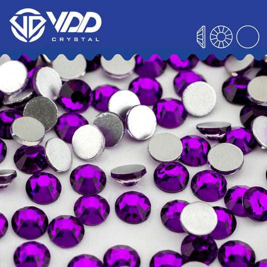 VDD 130 Grape Non-hotfix Rhinestones High Quality Glass Crystal Flatback Strass Stones YZ-130
