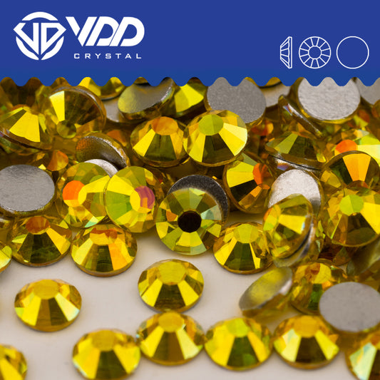 VDD 430 Glitz-Citrine Non-hotfix Rhinestones High Quality Glass Crystal Flatback Strass Stones YZ-430
