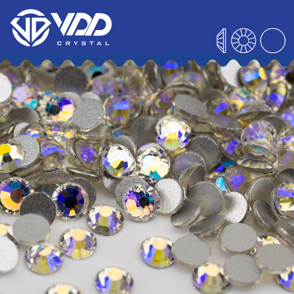 VDD 061  Moon Shadow Non-hotfix Rhinestones High Quality Glass Crystal Flatback Strass Stones YZ-061