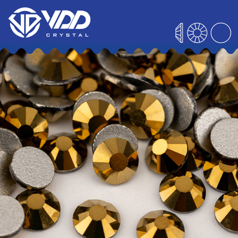 VDD 067 Aurum Non-hotfix Rhinestones High Quality Glass Crystal Flatback Strass Stones YZ-067