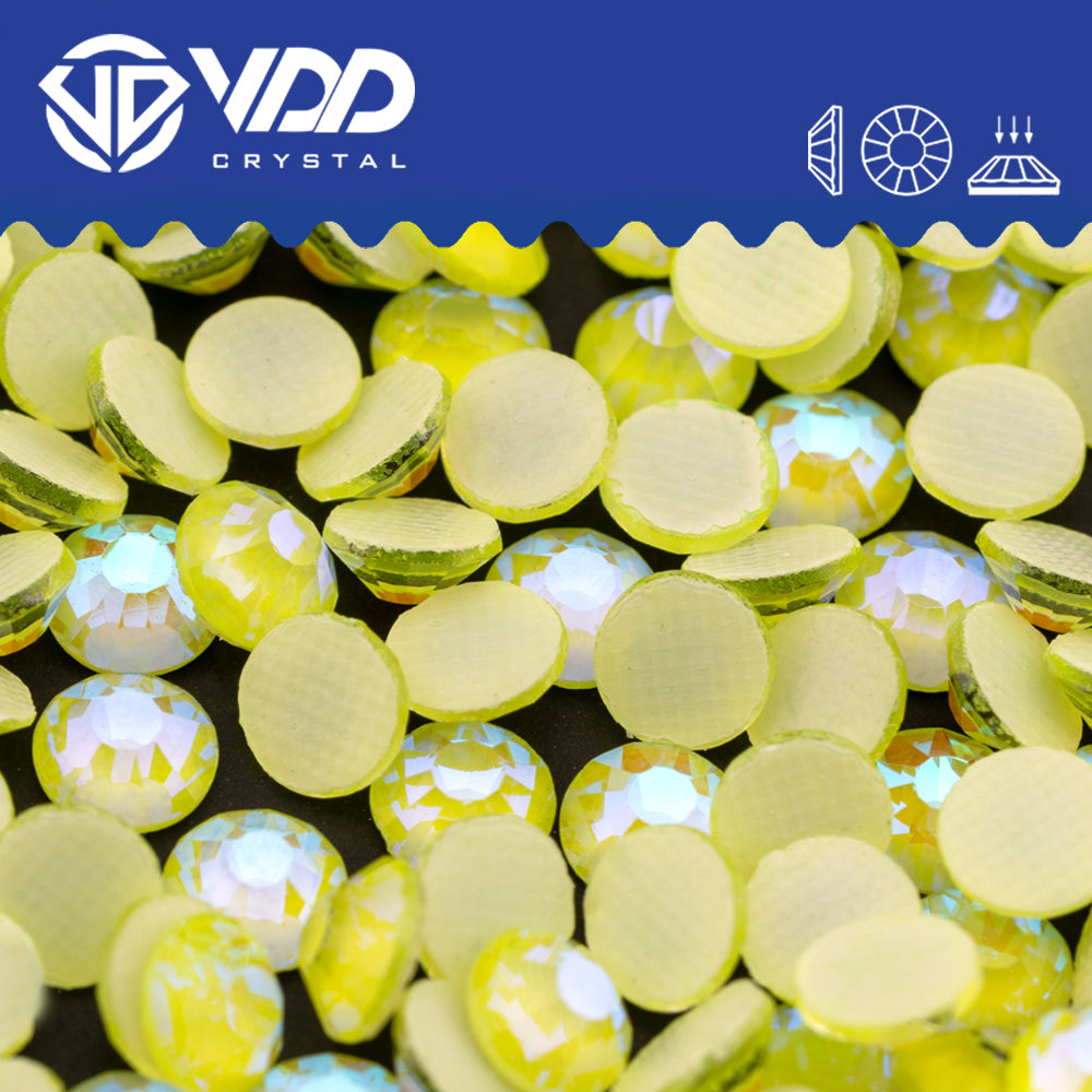 VDD 383 D.H Citrine Hot-Fix Rhinestones High Quality Glass Crystal Flatback Strass Stones Hotfix-383
