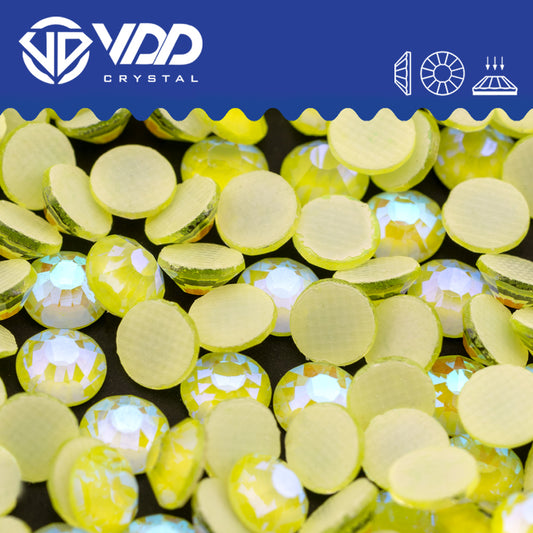VDD 383 D.H Citrine Hot-Fix Rhinestones High Quality Glass Crystal Flatback Strass Stones Hotfix-383