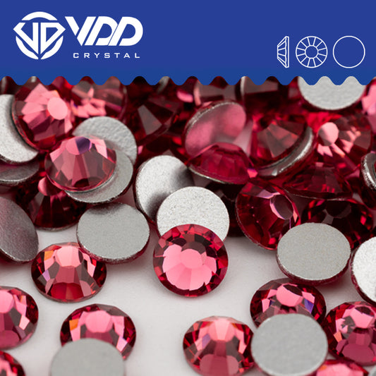 VDD 041  Rose Non-hotfix Rhinestones High Quality Glass Crystal Flatback Strass Stones YZ-041