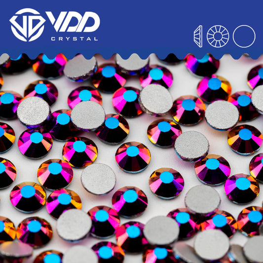 VDD 173 Metal Rose Mauve Non-hotfix Rhinestones High Quality Glass Crystal Flatback Strass Stones YZ-173