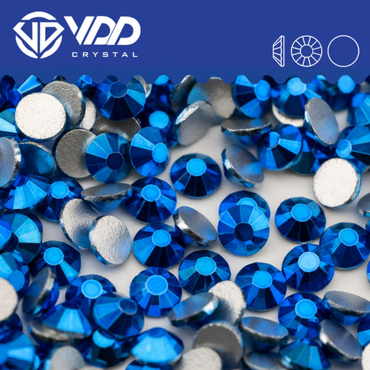 VDD 178 Metallic Sapphire  Non-hotfix Rhinestones High Quality Glass Crystal Flatback Strass Stones YZ-178