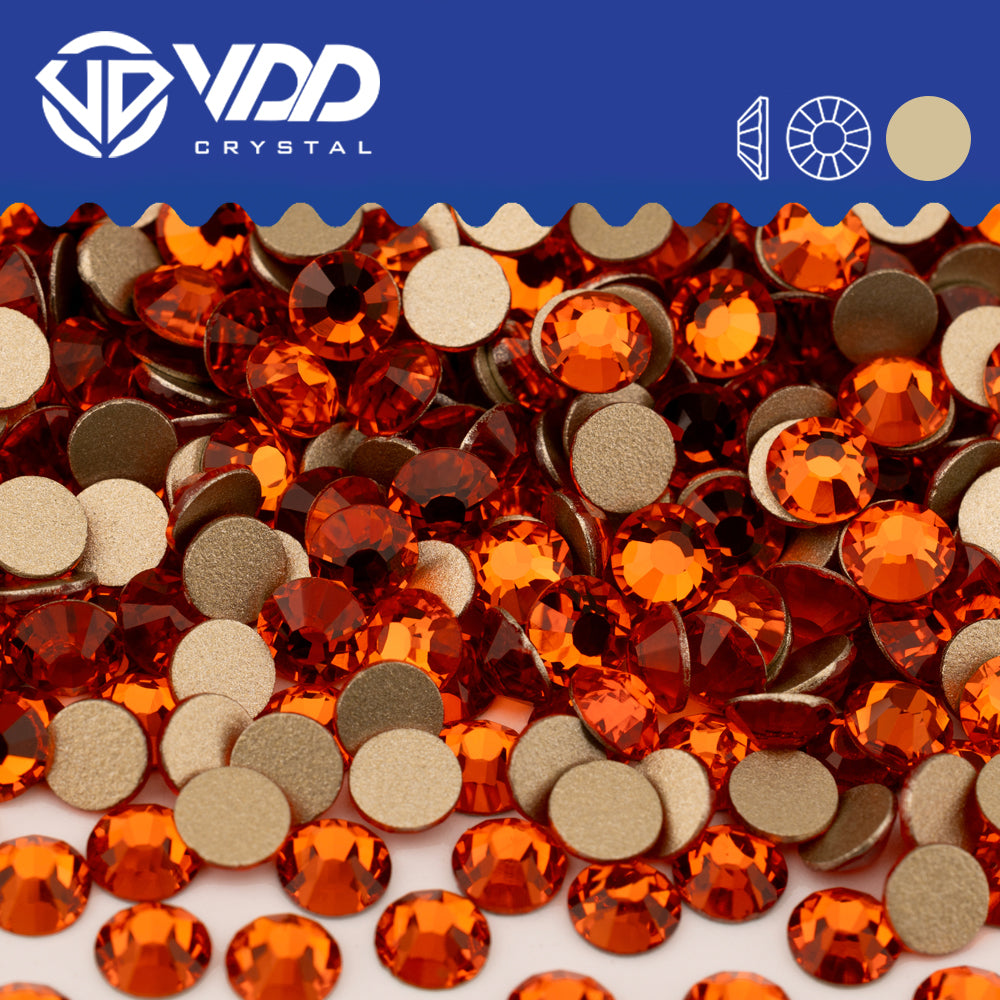VDD 011 Hyacinth Gold-Back Rhinestones High Quality Glass Crystal Flatback Strass Stones JD999-011