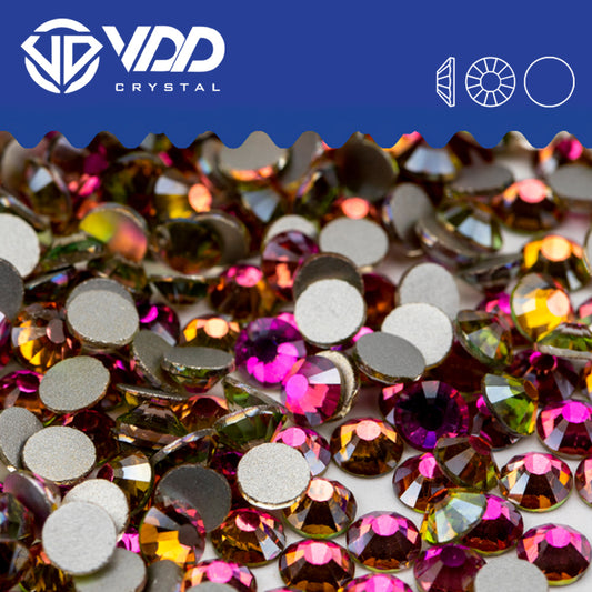 VDD 038 Rose Flare Non-hotfix Rhinestones High Quality Glass Crystal Flatback Strass Stones YZ-038