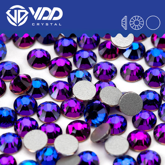 VDD 036 Purple Velvet Non-hotfix Rhinestones High Quality Glass Crystal Flatback Strass Stones YZ-036