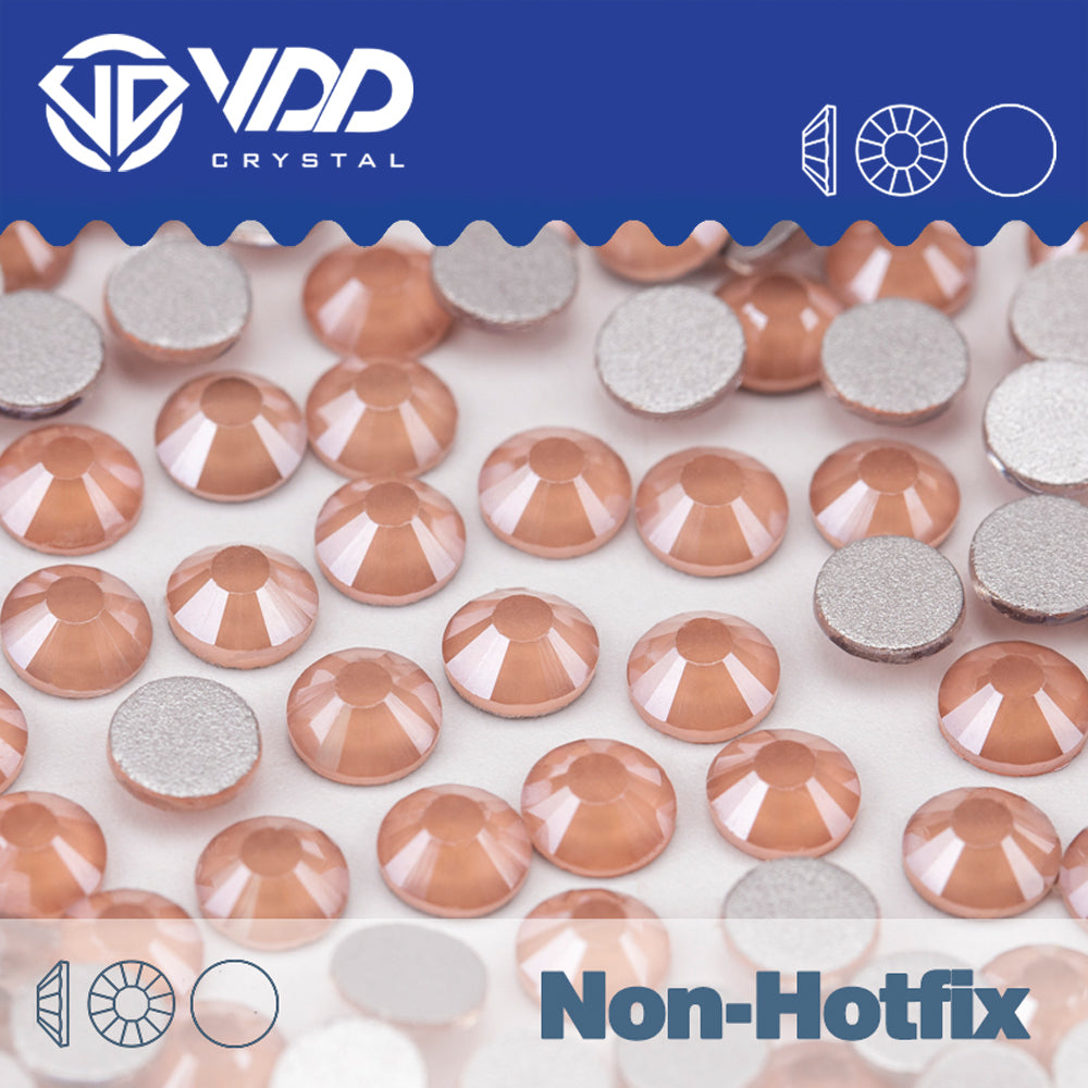 VDD 143 MRD-Honey Peach Non-hotfix Rhinestones High Quality Glass Crystal Flatback Strass Stones YZ-143