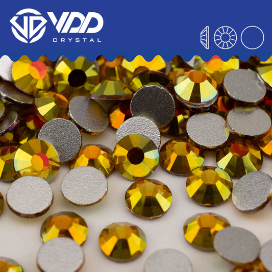 VDD 431 Glitz-Gold Non-hotfix Rhinestones High Quality Glass Crystal Flatback Strass Stones YZ-431