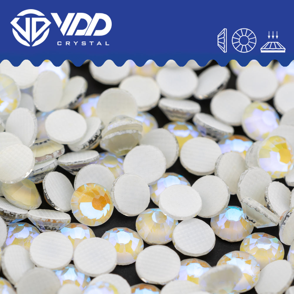 VDD 380 D.H Grey Hot-Fix Rhinestones High Quality Glass Crystal Flatback Strass Stones Hotfix-380