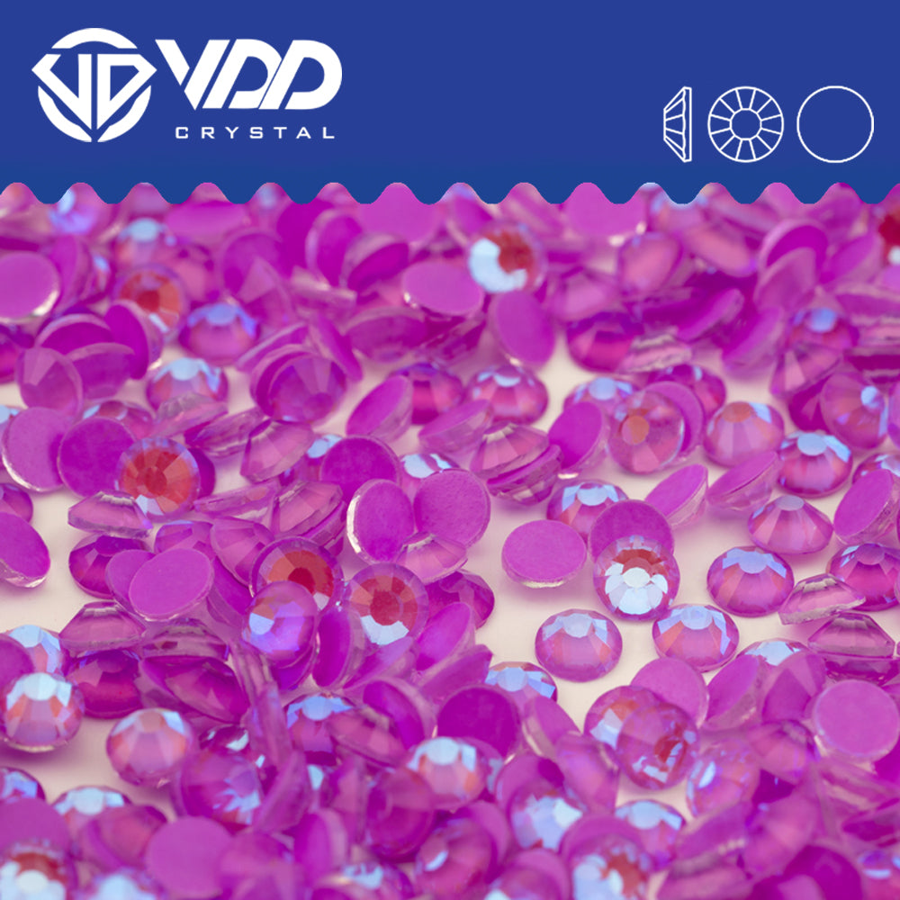 VDD 307 D Purple Non-hotfix Rhinestones High Quality Glass Crystal Flatback Strass Stones YZ-307
