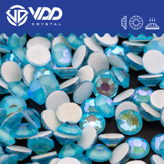 VDD 382 D.H Blue Hot-Fix Rhinestones High Quality Glass Crystal Flatback Strass Stones Hotfix-382