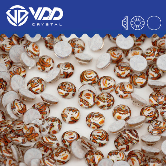VDD 239 Leopard  Non-hotfix Rhinestones High Quality Glass Crystal Flatback Strass Stones YZ-239