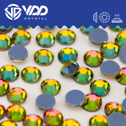 VDD 039 Vitrail Medium Hot-Fix Rhinestones High Quality Glass Crystal Flatback Strass Stones Hotfix-039