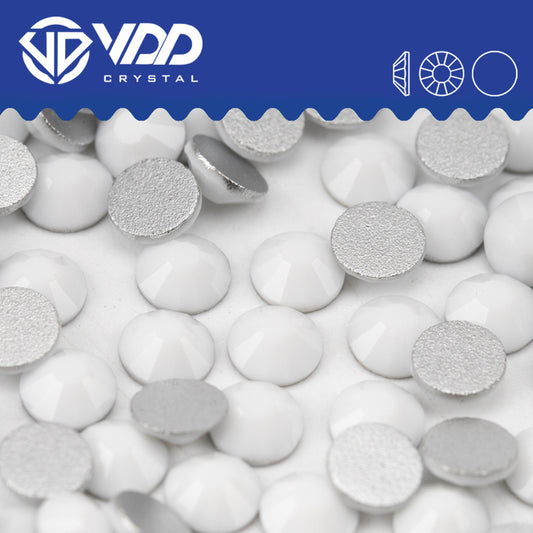 VDD 048 Chalk White Non-hotfix Rhinestones High Quality Glass Crystal Flatback Strass Stones YZ-048
