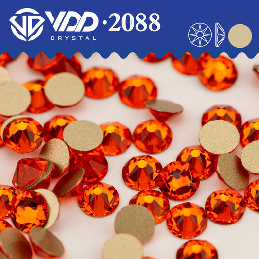 VDD 011	Hyacinth 2088 Non-hotfix Rhinestones High Quality AAAAA 8 Big 8 Small Glass Crystal Flatback Strass Stones BD888-011