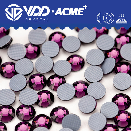 VDD 033 Amethyst  ACME+ Hot-Fix Rhinestones High Quality AAAAA Glass Crystal Flatback Strass Stones ACME-033
