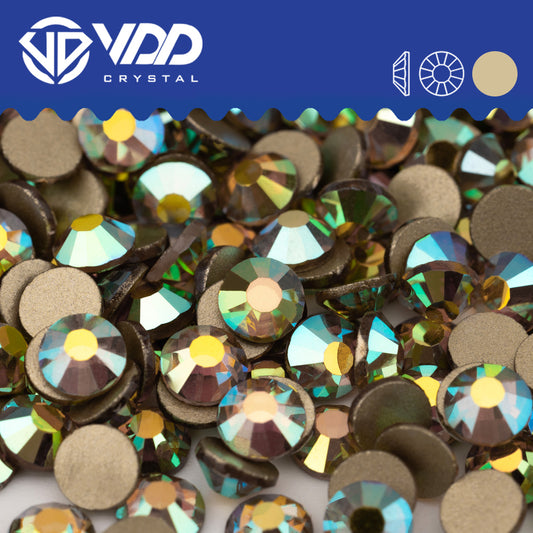 VDD 124 Summer Gold-Back Rhinestones High Quality Glass Crystal Flatback Strass Stones JD999-124