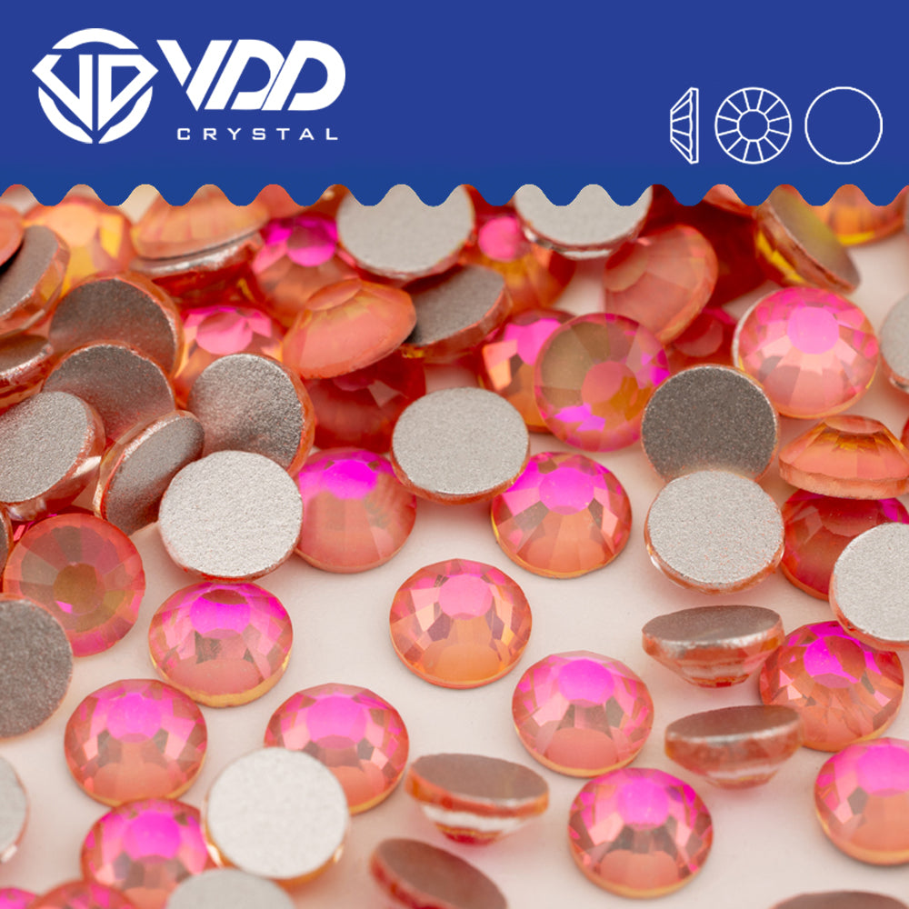 VDD 415 Galaxy-Rose Non-hotfix Rhinestones High Quality Glass Crystal Flatback Strass Stones YZ-415