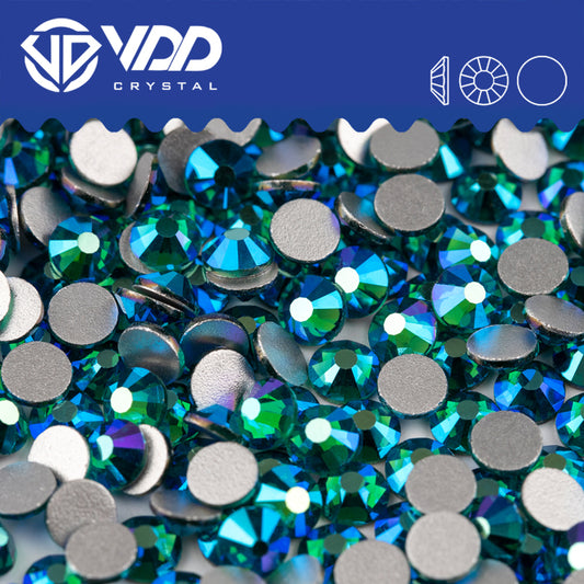VDD 091 Blue Zircon AB Non-hotfix Rhinestones High Quality Glass Crystal Flatback Strass Stones YZ-091
