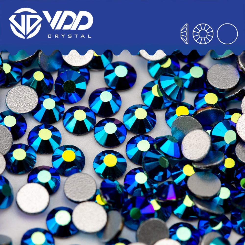 VDD  073 Jet AB Non-hotfix Rhinestones High Quality Glass Crystal Flatback Strass Stones YZ-073