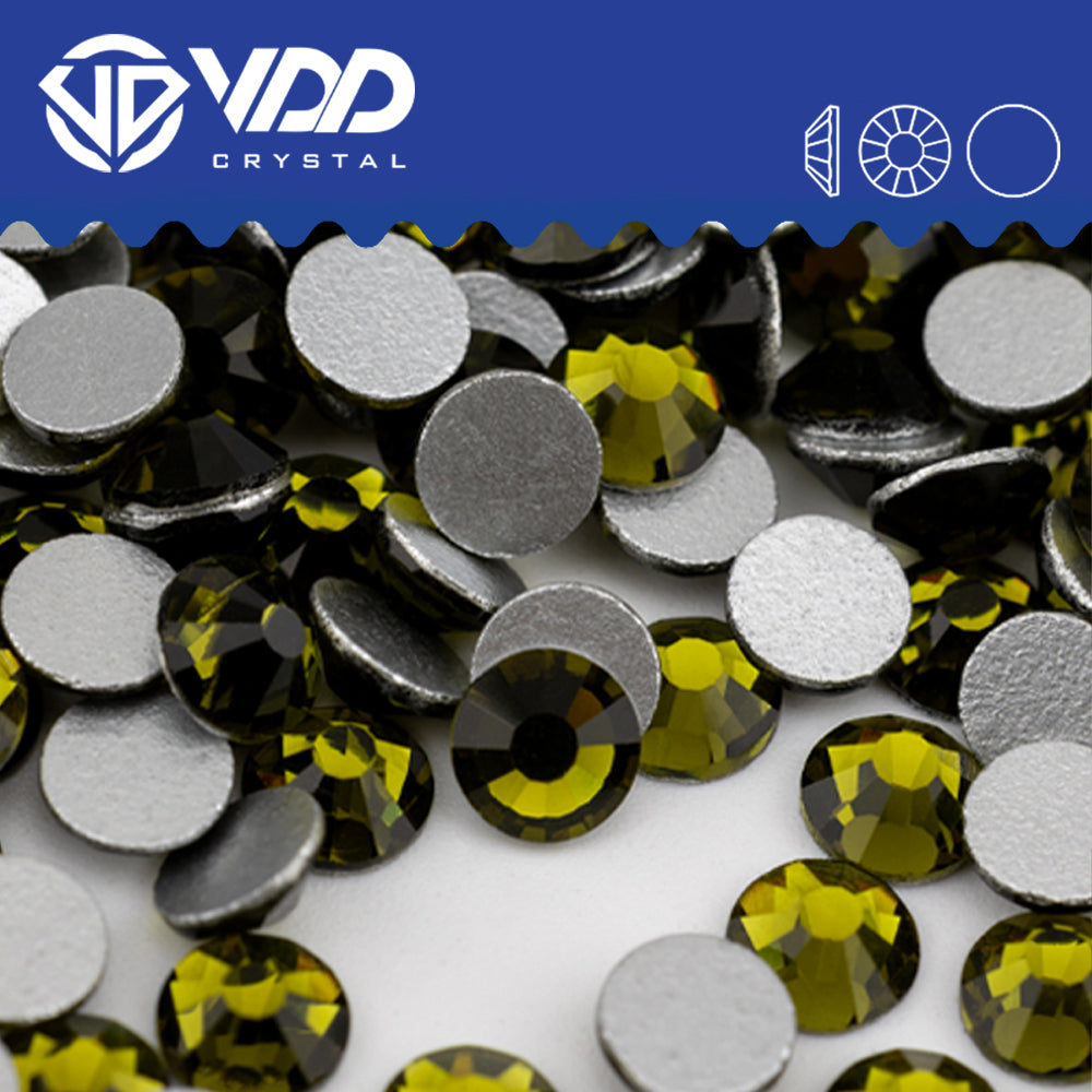VDD 021 Olivine Non-hotfix Rhinestones High Quality Glass Crystal Flatback Strass Stones YZ-021