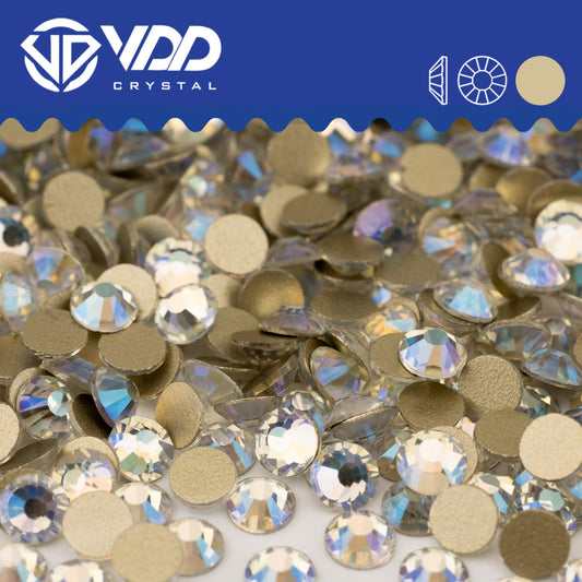 VDD 060 Moonlight Gold-Back Rhinestones High Quality Glass Crystal Flatback Strass Stones JD999-060