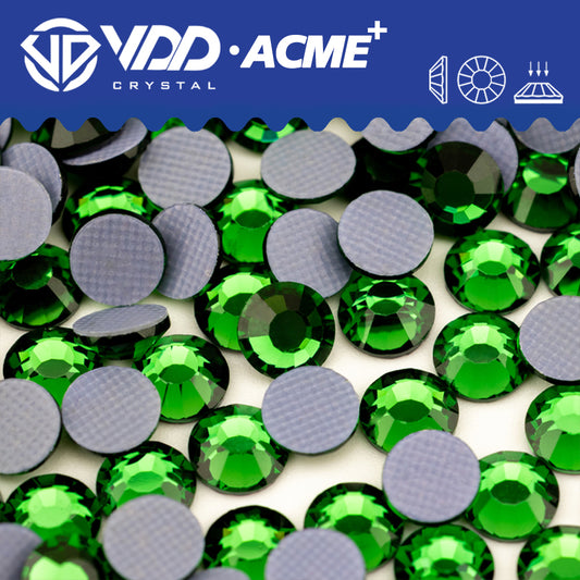 VDD 024 Fern Green ACME+ Hot-Fix Rhinestones High Quality AAAAA Glass Crystal Flatback Strass Stones ACME-024
