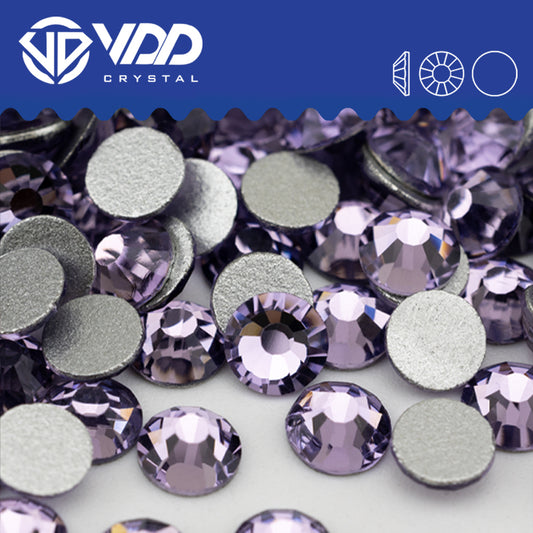 VDD 034 Violet Non-hotfix Rhinestones High Quality Glass Crystal Flatback Strass Stones YZ-034