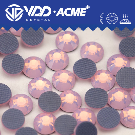 VDD 047 Pink Opal  ACME+ Hot-Fix Rhinestones High Quality AAAAA Glass Crystal Flatback Strass Stones ACME-047