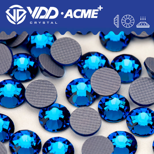 VDD 029 Capri Blue ACME+ Hot-Fix Rhinestones High Quality AAAAA Glass Crystal Flatback Strass Stones ACME-029