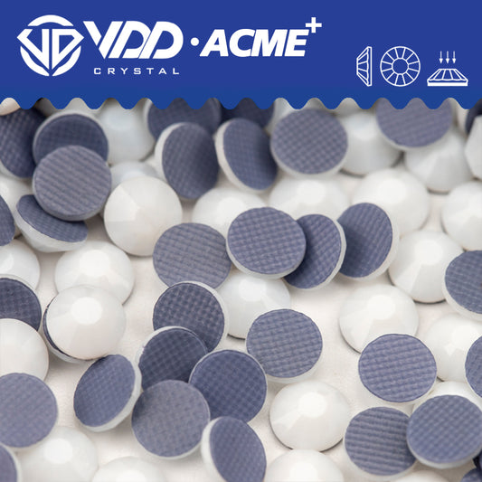 VDD 048 Chalk White  ACME+ Hot-Fix Rhinestones High Quality AAAAA Glass Crystal Flatback Strass Stones ACME-048