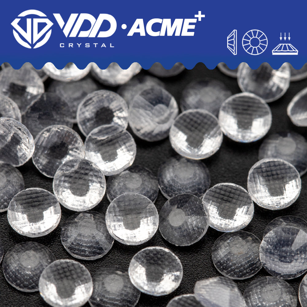 VDD 056 Transparent ACME+ Hot-Fix Rhinestones High Quality AAAAA Glass Crystal Flatback Strass Stones ACME-056