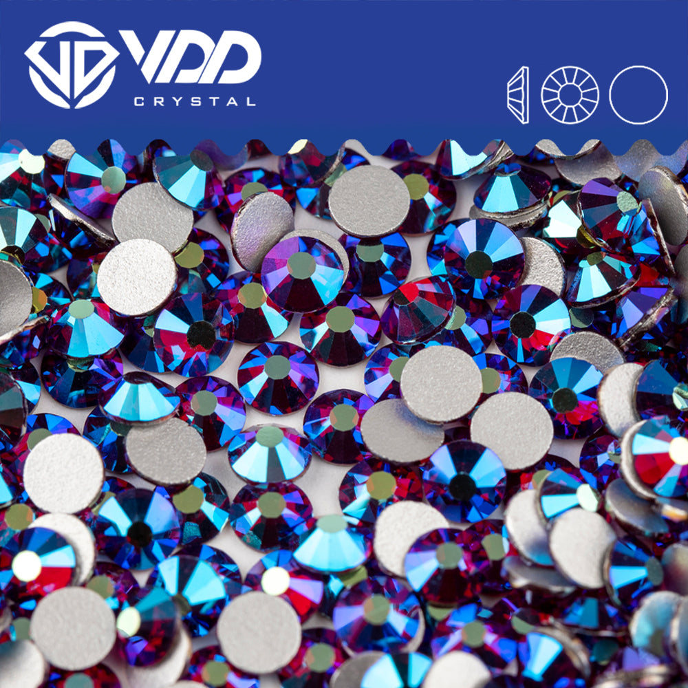 VDD 096 Garnet AB Non-hotfix Rhinestones High Quality Glass Crystal Flatback Strass Stones YZ-096