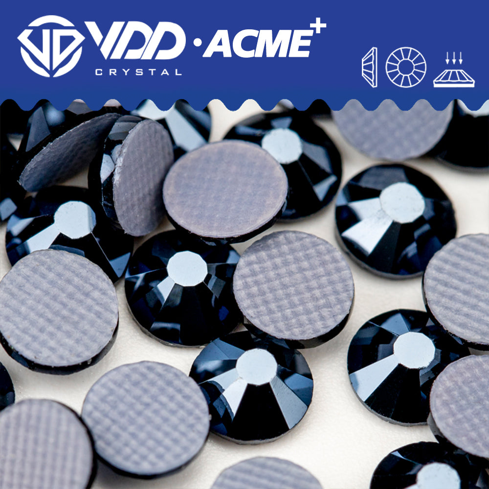 VDD 068 Metallic Blue ACME+ Hot-Fix Rhinestones High Quality AAAAA Glass Crystal Flatback Strass Stones ACME-068