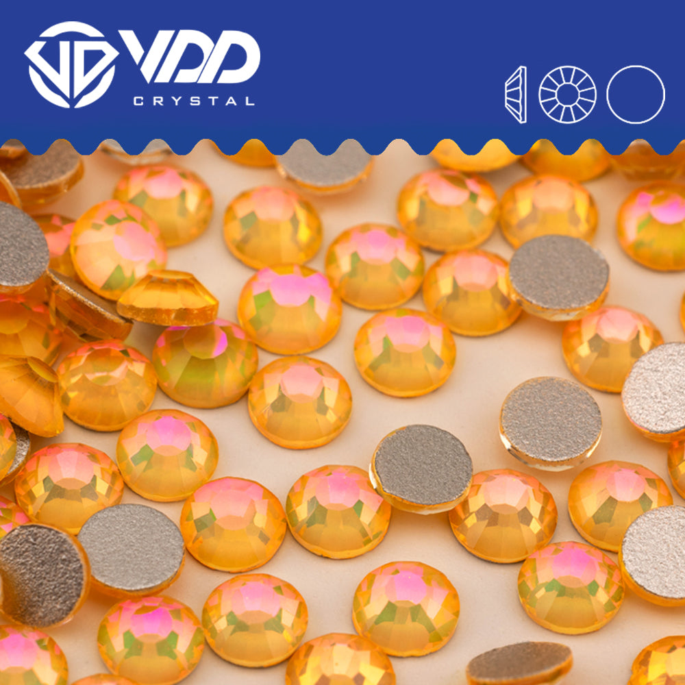VDD 417 Galaxy-Honey Non-hotfix Rhinestones High Quality Glass Crystal Flatback Strass Stones YZ-417