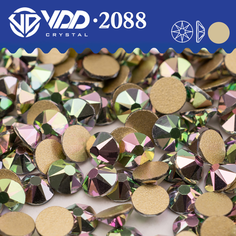 VDD 172 Metal Magic 2088 Non-hotfix Rhinestones High Quality AAAAA 8 Big 8 Small Glass Crystal Flatback Strass Stones BD888-172