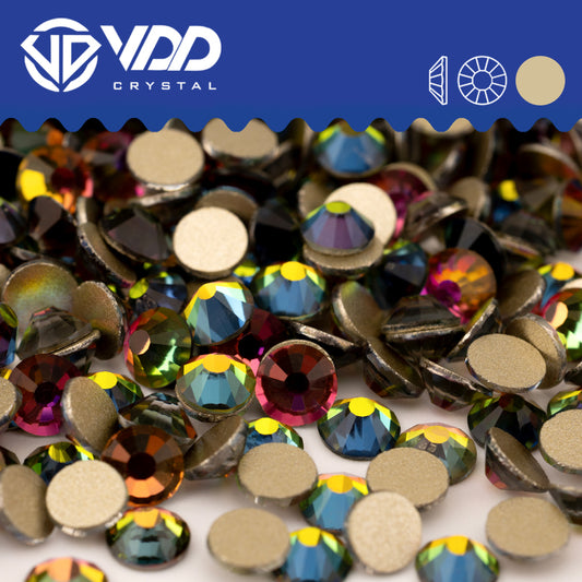 VDD 039 Vitrail Medium Gold-Back Rhinestones High Quality Glass Crystal Flatback Strass Stones JD999-039