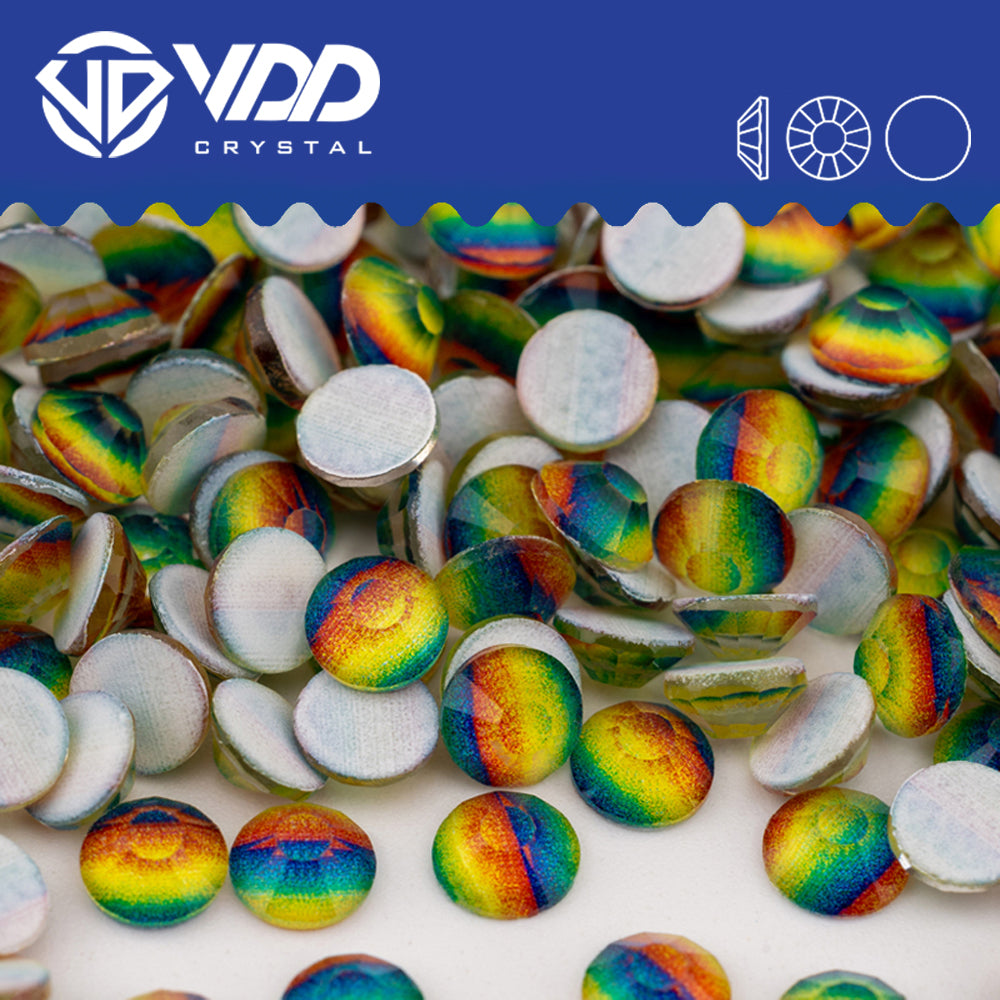 VDD 243  Rainbow Non-hotfix Rhinestones High Quality Glass Crystal Flatback Strass Stones YZ-243