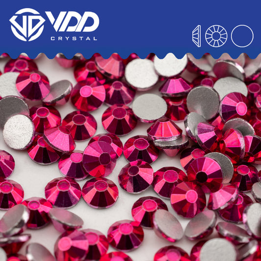 VDD 160 Metallic Rose Non-hotfix Rhinestones High Quality Glass Crystal Flatback Strass Stones YZ-160
